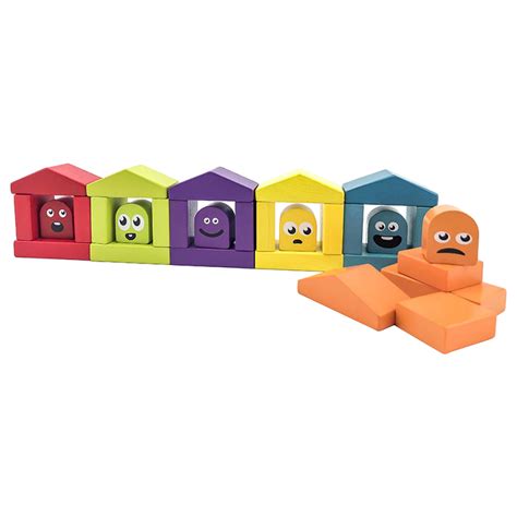 Cubika - Wooden Construction Set - Colourful Houses | Buy at Best Price ...