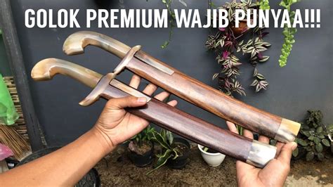 GOLOK CIBATU TANDUK BULE KOPAK RAWING BAJA BEARING READY STOK YouTube