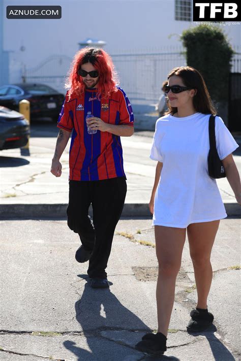 Addison Rae Sexy Seen Flaunting Her Hot Legs Alongside Omer Fedi At Pilates In Los Angeles Aznude