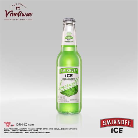 Jual Smirnoff Ice Green Apple Bite Ml Btl Shopee Indonesia