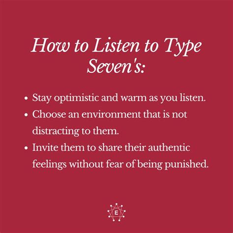 Enneagram Type 7 How To Make Them Feel Heard Your Enneagram Coach