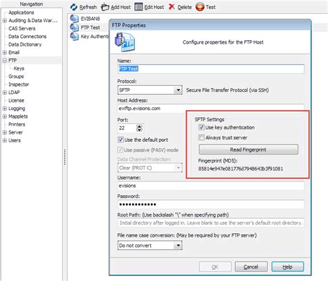 Public Private Key Authentication For Sftp