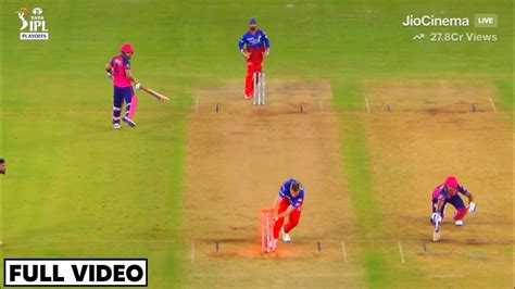 Watch Virat Kohli Stunning Run Out In Today S Match D Jurel Run Out