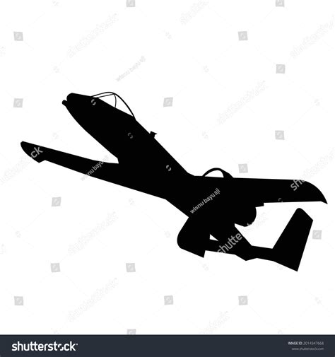 Modern Jet Fighter Thunderbolt Warthog A10 Royalty Free Stock Vector