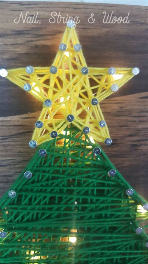 String Art Christmas Tree Christmas Tree String Art Etsy