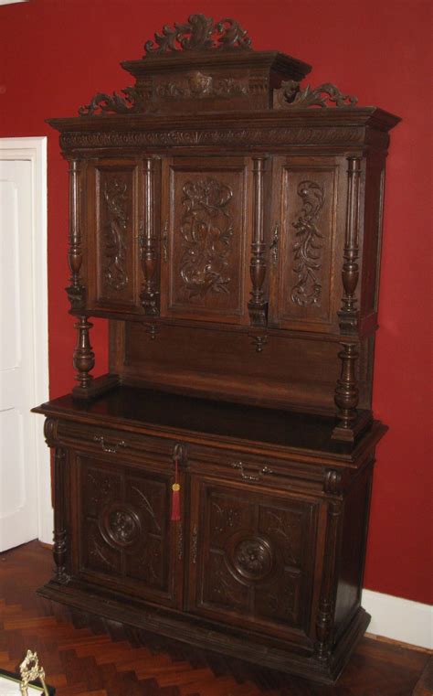 Large Carved Oak Buffet Cupboard Antiques Atlas
