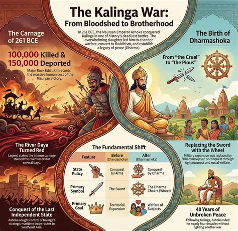 kalinga war  bce  battle  changed ashoka