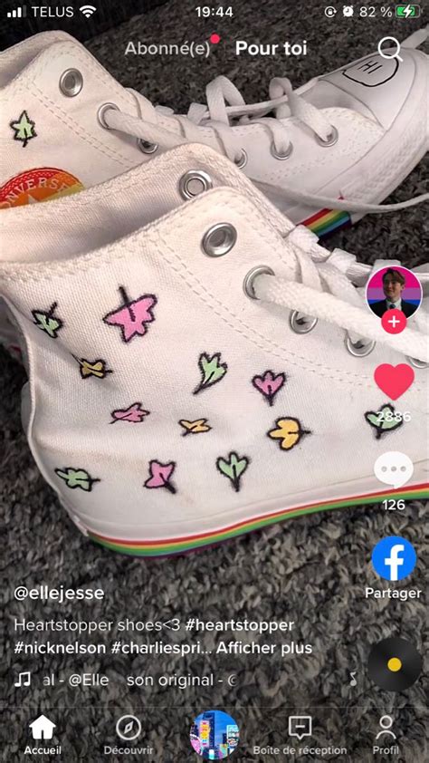 Converse Inspiring By Heartstopper In Cute Shoes Aesthetic