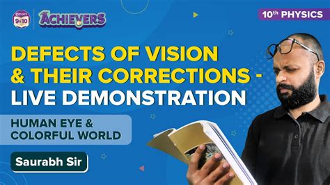 Defects Of Vision And Their Corrections Class 10 Science Human Eye And