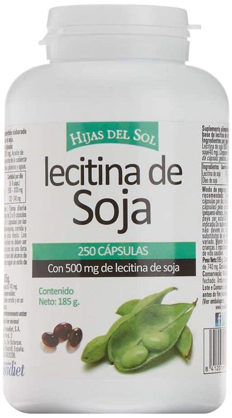 Incluye lecitina de soja en cápsulas en tu dieta