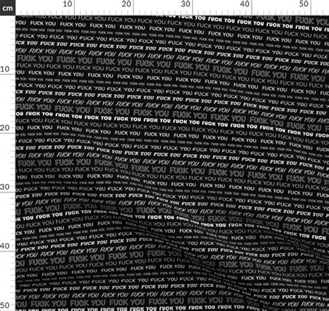 Loving The Type Rude Fuck You Design Spoonflower