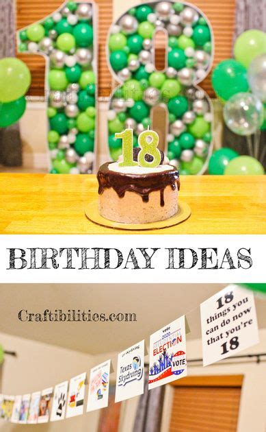 18th Birthday Decoration Idea To Celebrate The Big Day 18 Things