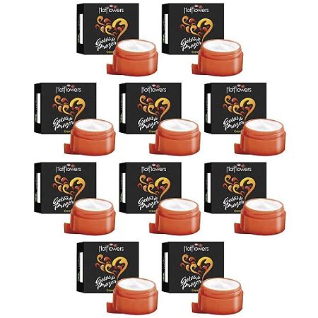 Gotas Do Prazer Creme 4g KIT 10UN Distribuidora Hot Flowers