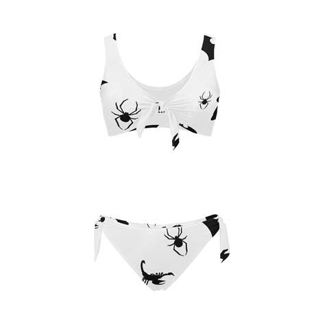 Halloweencritters Bow Tie Front Bikini Swimsuit Model S Id D