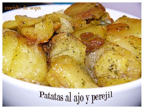 PATATAS AL AJO Y PEREJIL | Cocido de Sopa