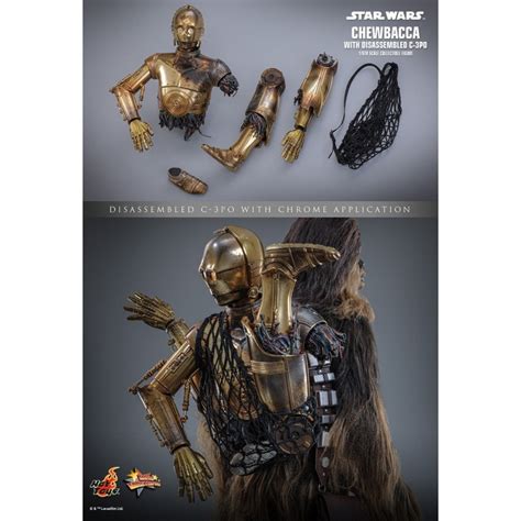Chewbacca With Disassembled C 3PO Hot Toys MMS766 Star Wars Figure