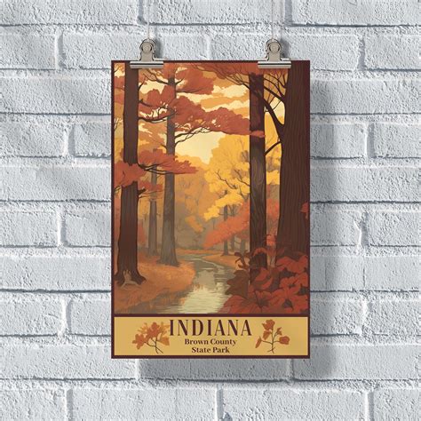 Indiana Brown County State Park Poster | United World Memories