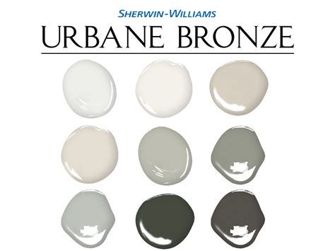 Sherwin Williams Urbane Bronze Complementary Paint Palette Whole House