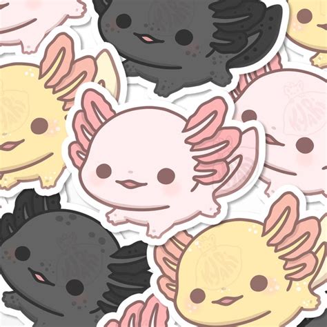 Axolotl Sticker Etsy