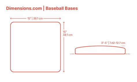 baseball bases dimensions drawings dimensionscom