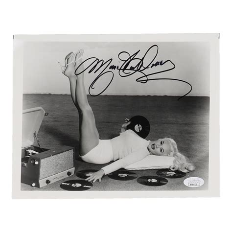 Mamie Van Doren Signed X Photo Jsa Pristine Auction