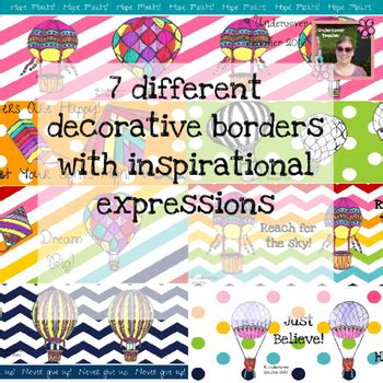 Hot Air Balloon Classroom Decor Bundle Bright Colors By Undercover Teacher