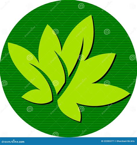 Round Leaf Logo Stock Vector Illustration Of Decoration 22285377