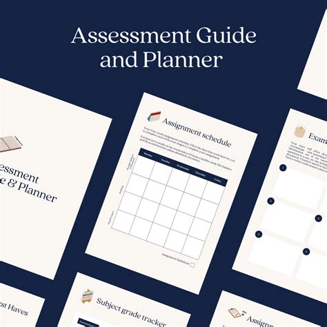 Assessment Planner Editable Canva Template