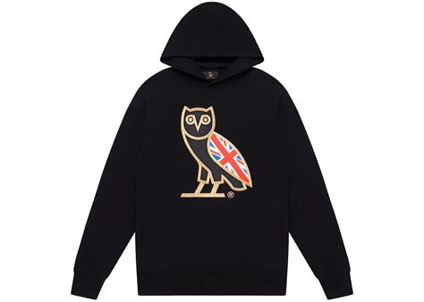 Ovo Og Owl Uk Hoodie Black Mens Ss23 Us