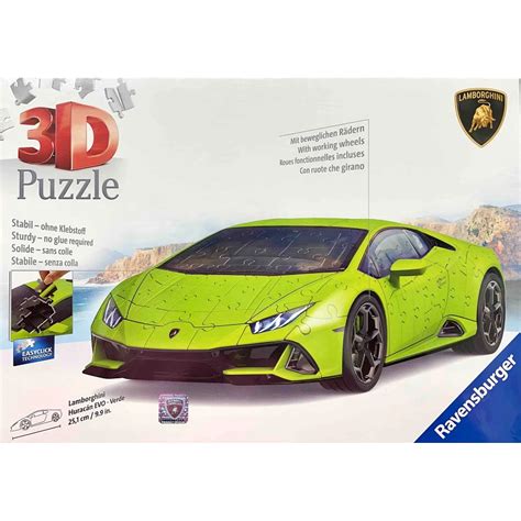 Puzzle 3D Lamborghini Huracán EVO 108 piezas Ravensburger Th