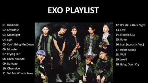 Exo Playlist 1 Hour And 11 Min Youtube