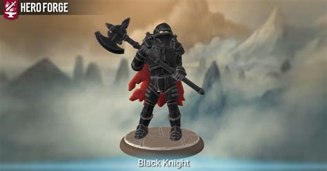 Black Knight Made With Hero Forge