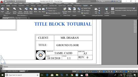 Autocad Title Block Template 85x11 Computinglockq