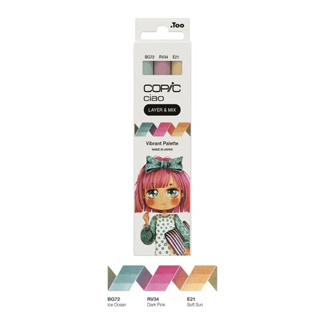 Copic Ciao Layer Mix Manga Set Vibrant Palette Copic Onlineshop