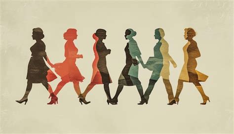 Premium Photo A 3d Poster Showcasing The Evolution Of Womens Rights