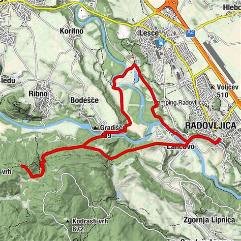 Radovljica Talež circular route BERGFEX Wanderung Tour Gorenjska