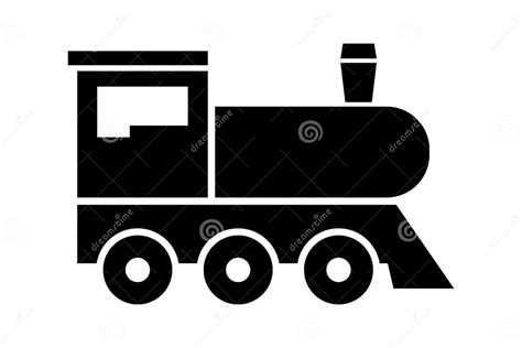 Локомотивный значок на белой предпосылке Винтажный знак поезда Зуб ...