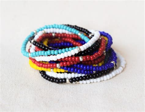 Seed Bead Anklets Choose Color Beaded Beach Anklet Boho Etsy