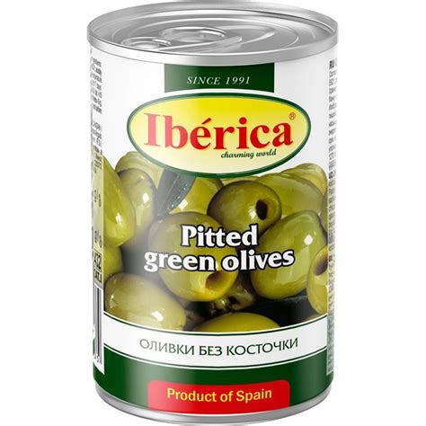 Оливки Iberica зеленые без косточки в рассоле 420 г купить на OZON по ...