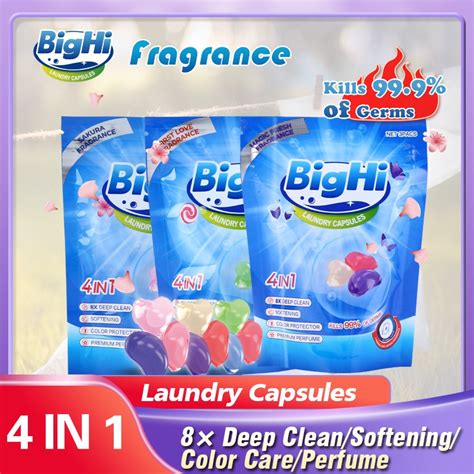 Bighi Laundry Detergent Liquid Capsules Wash Ball Washing Machine Beads Detergent Shopee