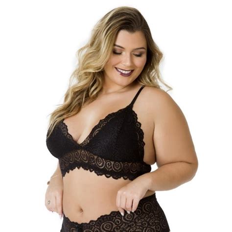 Suti Plus Size Sem Bojo Em Renda Delicado Sem Aro Soutien Extra Grande