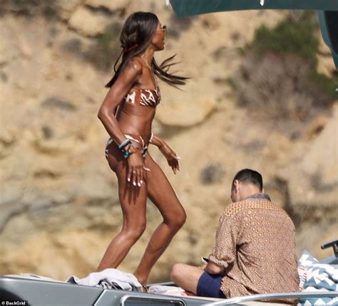 Bikini Clad Naomi Campbell Looks Incredible As She Frolics On Yacht With Michelle Rodriguez