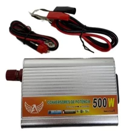 Conversor Veicular Inversor 500w De Potência Dc 12v Ac 220v Frete grátis