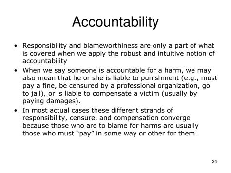 Ppt Responsibility Accountability And Liability Powerpoint