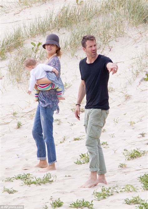Blake Lively Strips Down To A Bikini Top With Baby James And Ryan Reynolds Daily Mail Online