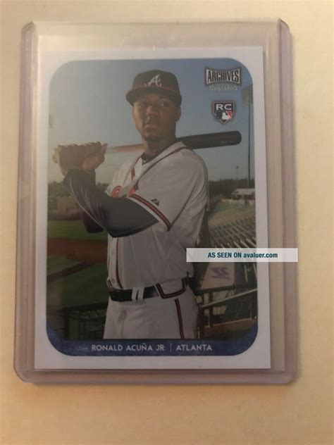 2018 Topps Archives Ronald Acuna Jr Rookie Card | #5772446