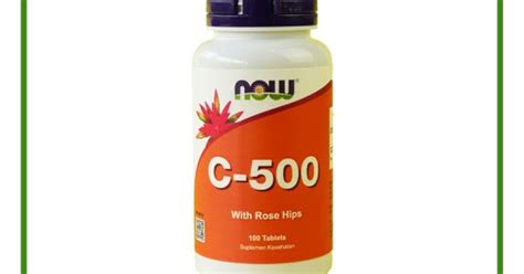 NOW Foods Vitamin C 500 with Rose Hips 100 tablet