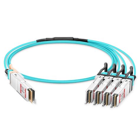 3m 10ft Cisco Compatible 400G QSFP DD To 4x100G QSFP56 Active Optical