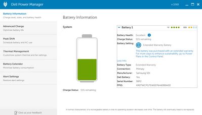 ‎Battery settings not appearing in Dell Power Manager | DELL Technologies