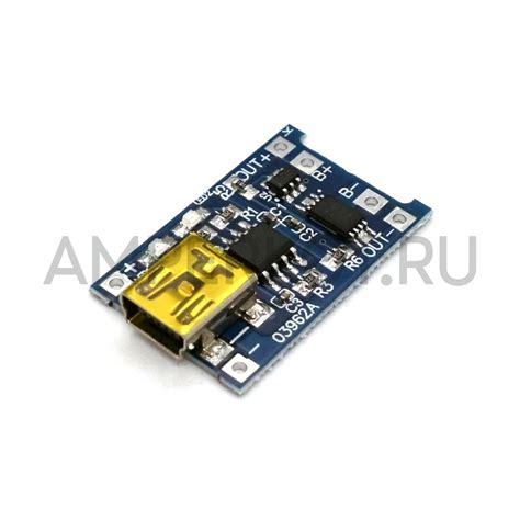 Купить TP4056 модуль заряда аккумуляторов 18650 с защитой, MiniUSB в ...